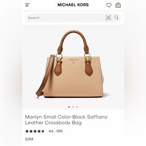 Michael Kors - Marilyn Small Color Block Saffiano Leather Crossbody Bag